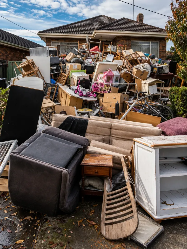 Front yard clear-out: before